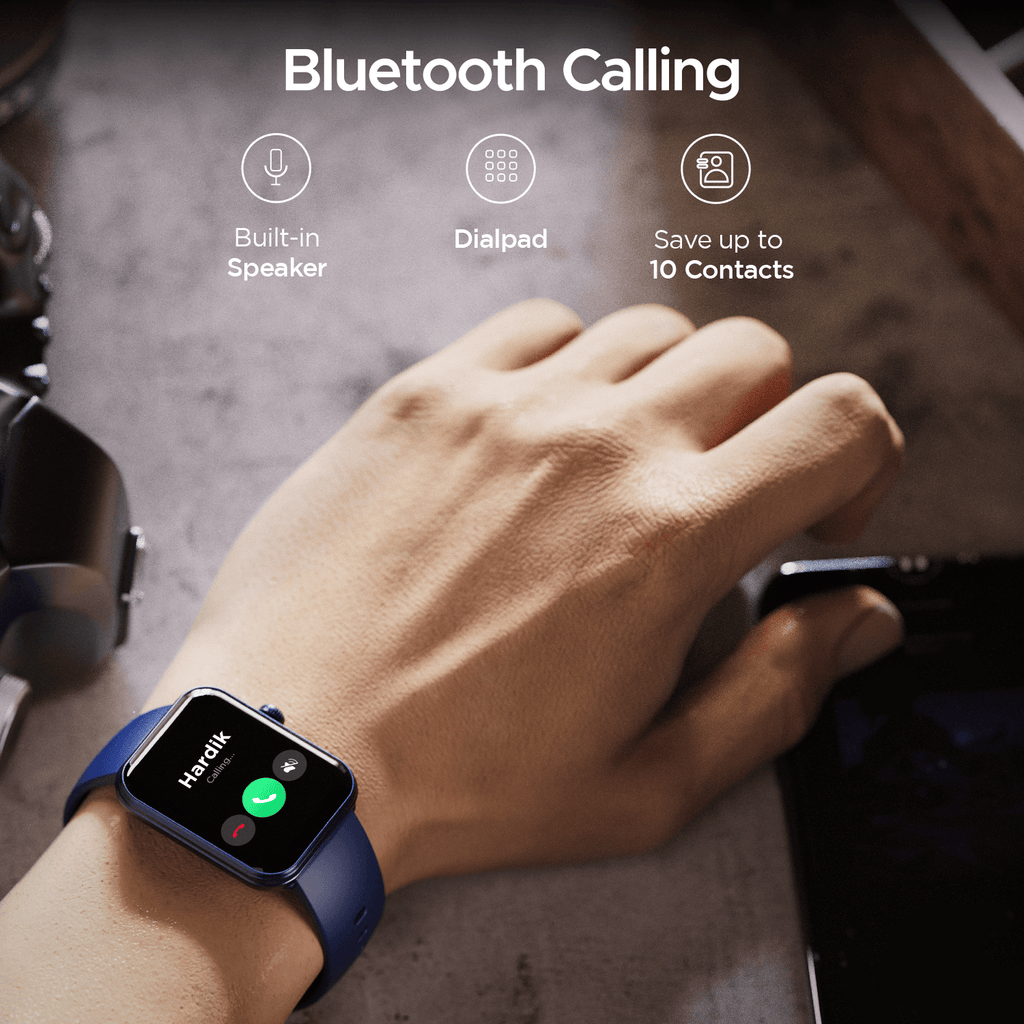 boAt Xtend Plus | Smartwatch with 700 Nits, 1.78" (4.52cm) AMOLED Display , BT Calling, 100+ Sports Modes, IP68 water Resistance