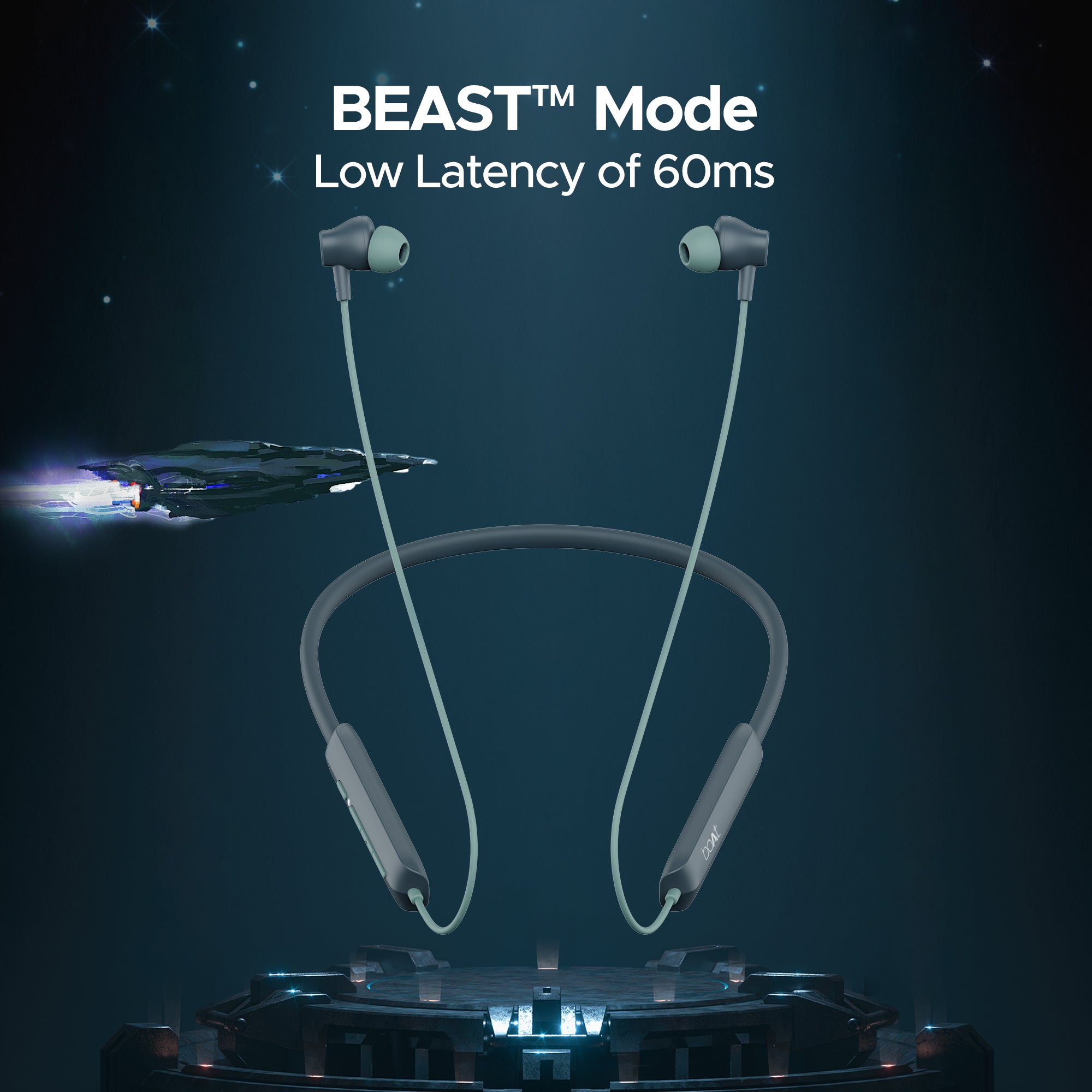 boAt Rockerz Enticer | Wireless Earphone with 30HRS Large Playback, BEAST™️ Mode, ENx™ Technology, Quick Switch Button