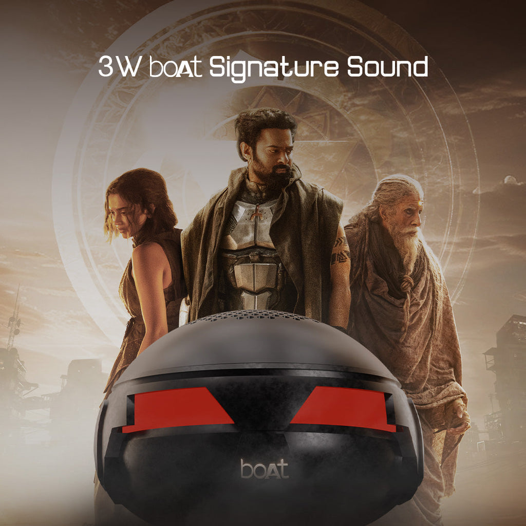 boAt Stone Bujji (Kalki Edition) | Portable Bluetooth Speaker with 3W boAt Signature Sound, TWS for 2X Power, 10 Hours Playback