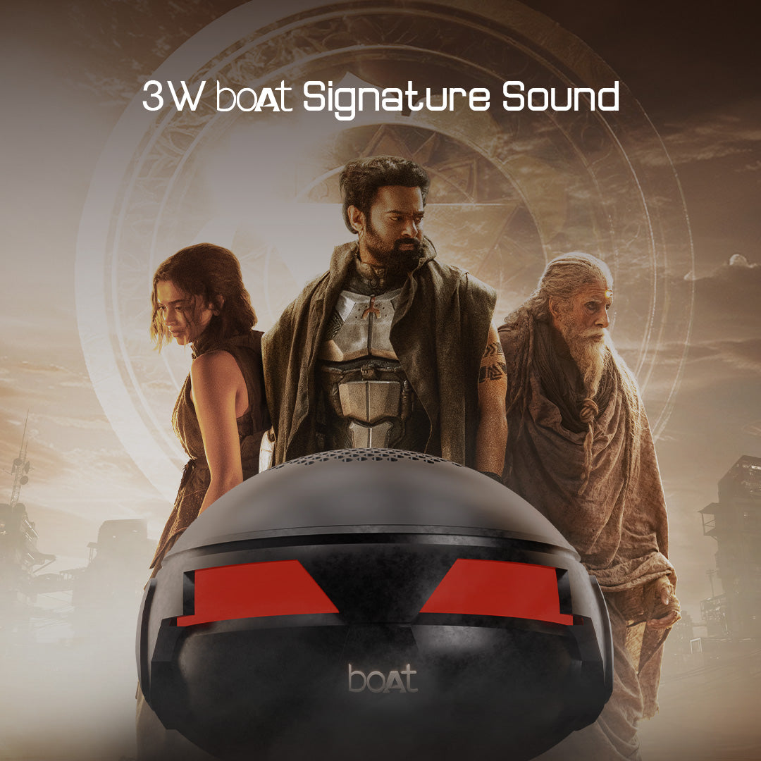 boAt Stone Bujji (Kalki Edition) | Portable Bluetooth Speaker with 3W boAt Signature Sound, TWS for 2X Power, 10 Hours Playback