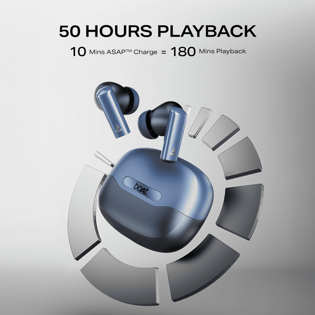 boAt Airdopes Prime 701 ANC | Wireless Earbuds with 50 Hours Playback, 46dB Hybrid ANC, Spatial Audio, Multipoint & BEAST™ Mode