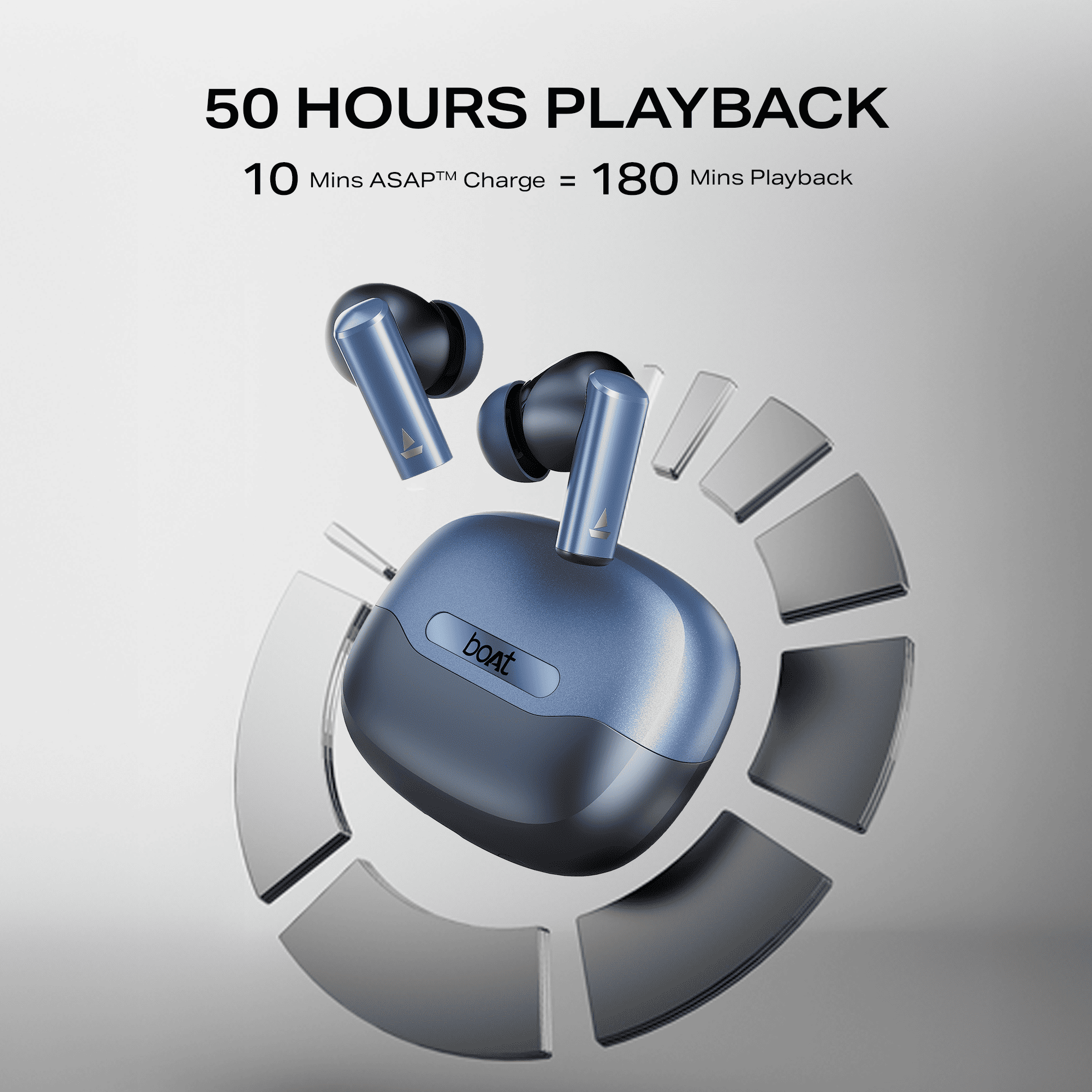boAt Airdopes Prime 701 ANC | Wireless Earbuds with 50 Hours Playback, 46dB Hybrid ANC, Spatial Audio, Multipoint & BEAST™ Mode