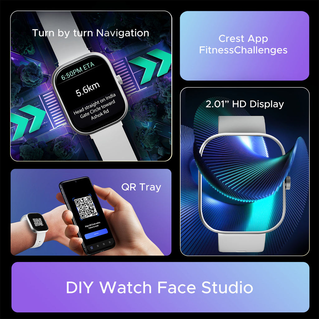 boAt Wave Sigma 3 SS Edition | Smartwatch with 2.01' Display, BT Calling, 700+ Active Modes, Emergency SOS, Live Sports Updates