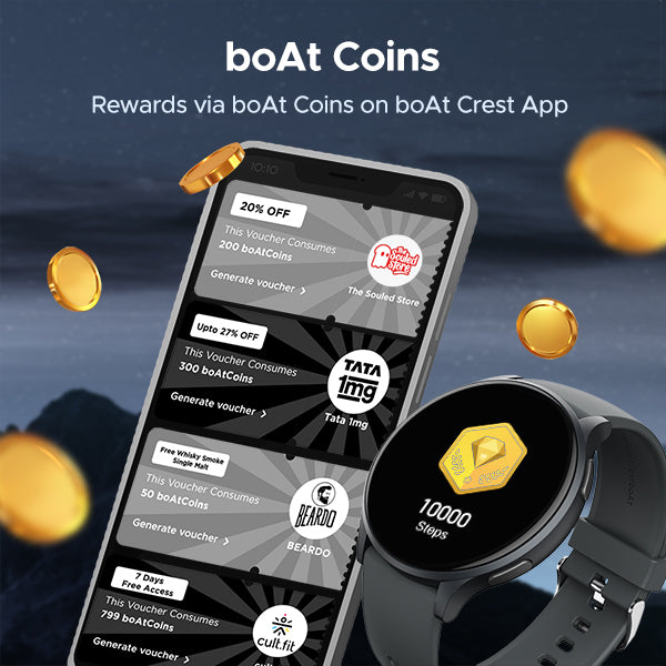 boAt Primia Curv | Smartwatch with 1.45" (3.68cm) Amoled Display, BT Calling,  700+ Active Modes, Watch Face Studio