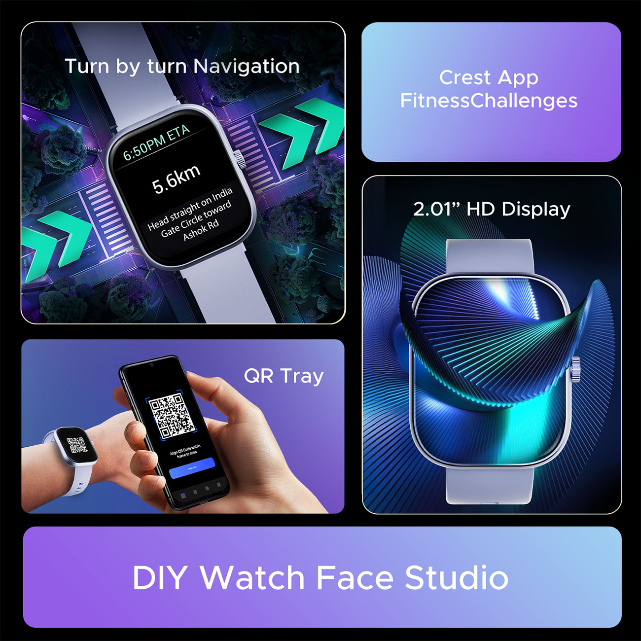 boAt Wave Sigma 3 SS Edition | Smartwatch with 2.01' Display, BT Calling, 700+ Active Modes, Emergency SOS, Live Sports Updates