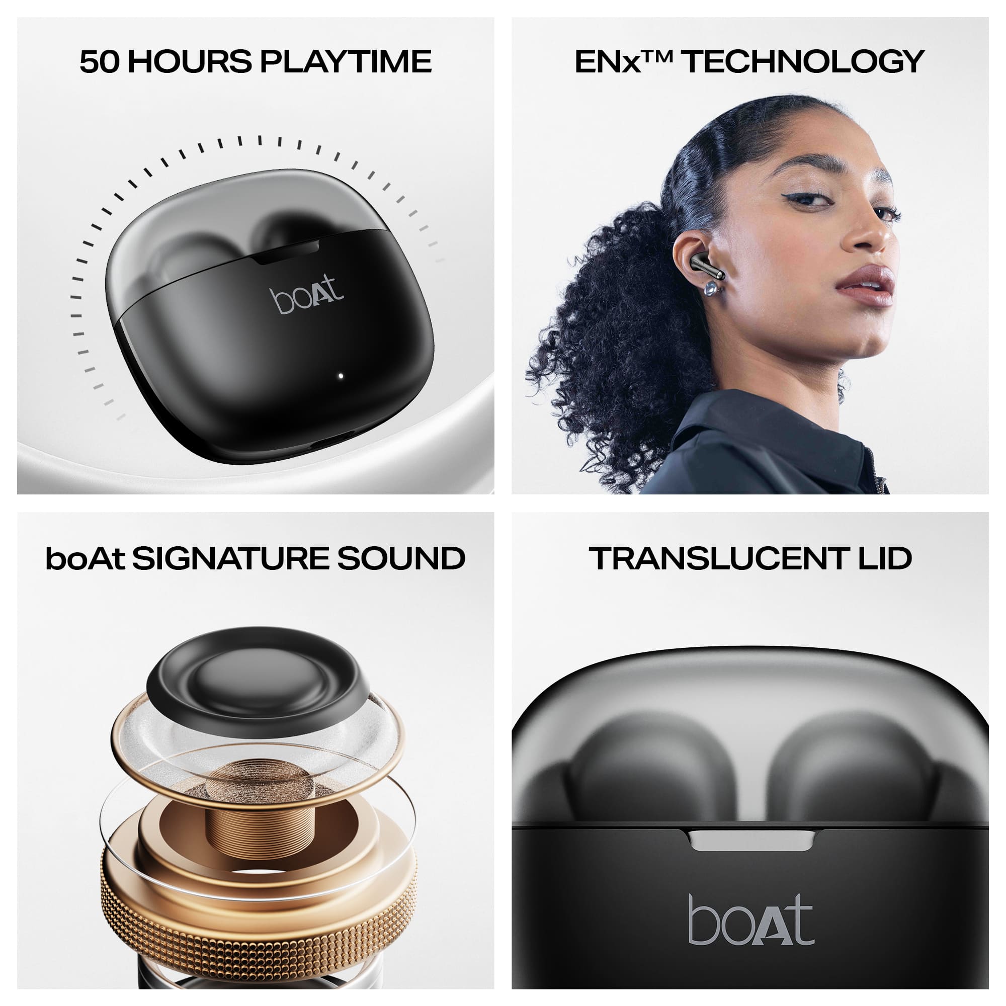 boAt Airdopes 212 | Wireless Earbuds with 50 Hours Playback, BEAST™ Mode & ENx™ Calling