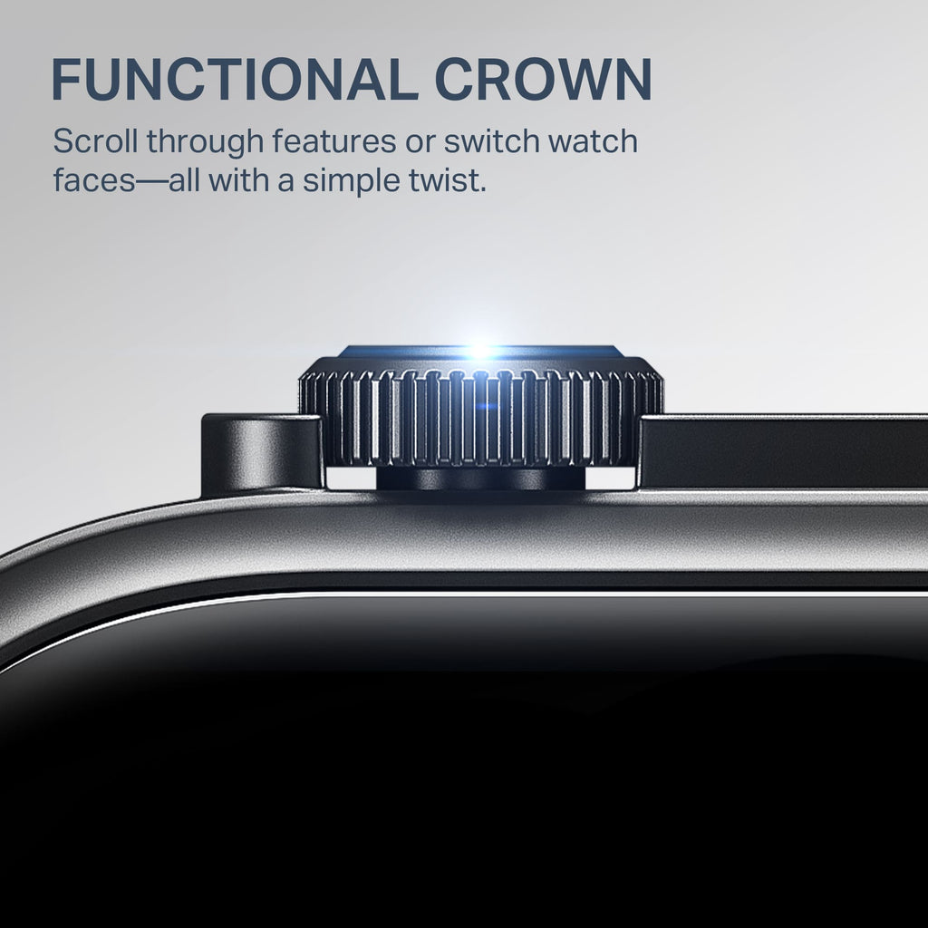 boAt Storm Infinity Max | Smartwatch with 2.01" HD Display, 20-Day Battery Life, BT Calling, IP68, and Functional Crown