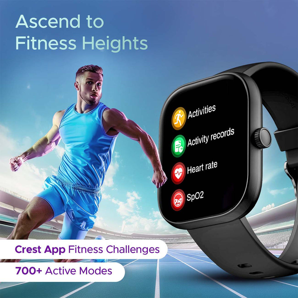boAt Wave Sigma 3 SS Edition | Smartwatch with 2.01' Display, BT Calling, 700+ Active Modes, Emergency SOS, Live Sports Updates