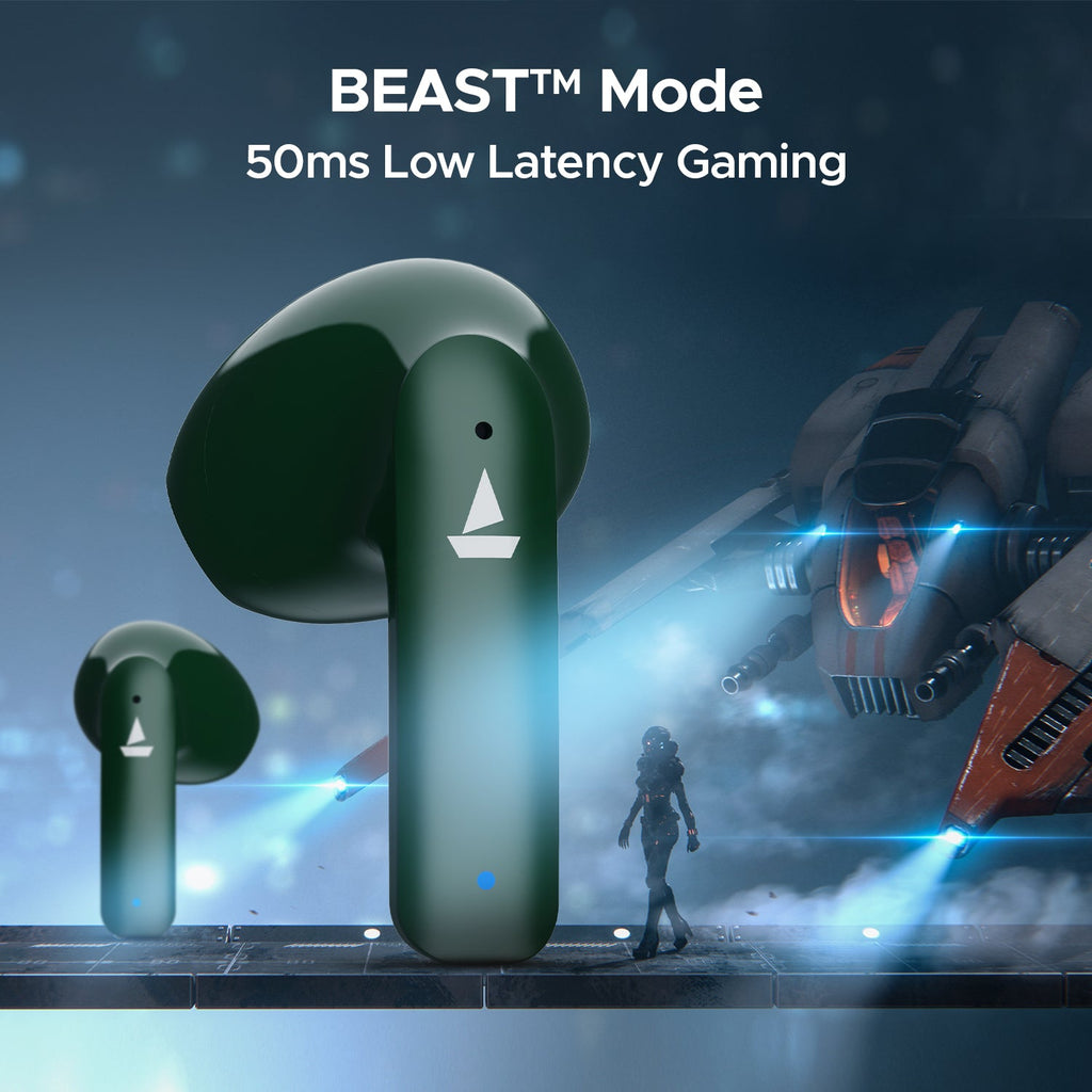 boAt Airdopes 118 Wrogn Edition| Earbuds with 10mm drivers, BEAST™ Mode for Gamers, ENx™ Technology