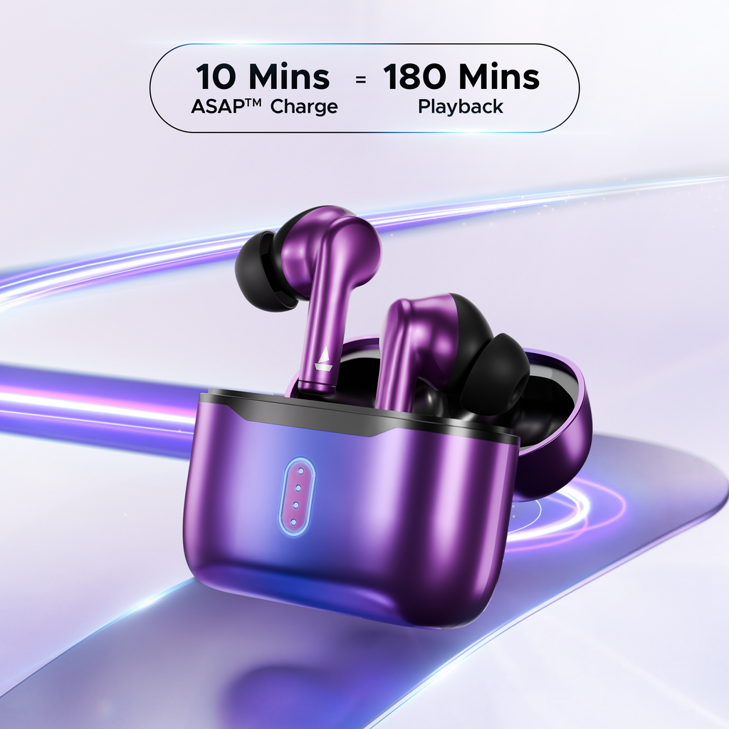 boAt Airdopes 141 Pro Buds | Wireless Earbuds with 60H Playback, ENx™ Technology, Sleek Metallic Finish, Bluetooth v5.3