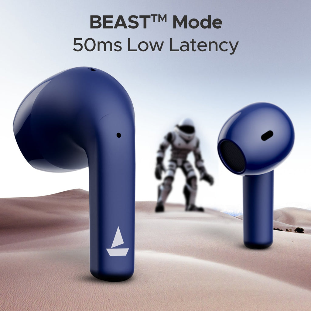 boAt Airdopes Hype | Wireless Earbuds with 100 Hours Playback, ENx™ Technology, ASAP™ Charge, BEAST™ Mode, 13mm Drivers