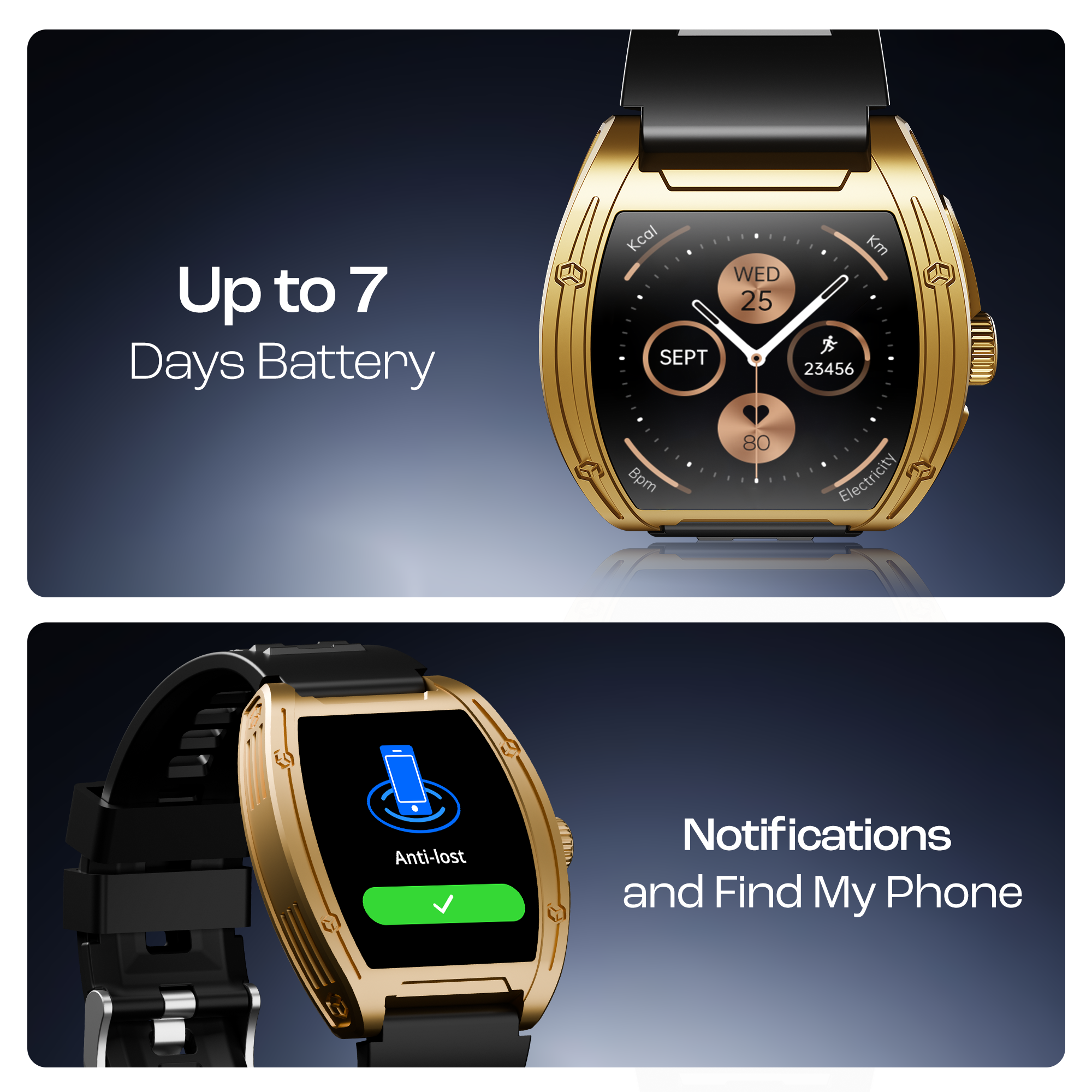 boAt Enigma Ascend | Smartwatch with 1.75" HD Display, Functional Crown, Luxurious Metal Body, 100+ Sports Modes