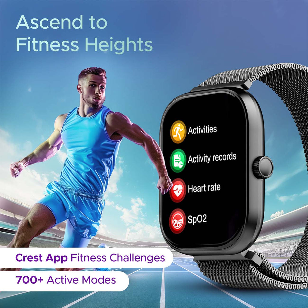 boAt Wave Sigma 3 SS Edition | Smartwatch with 2.01' Display, BT Calling, 700+ Active Modes, Emergency SOS, Live Sports Updates
