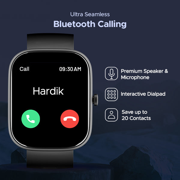 boAt Wave Convex | Smartwatch with 1.96" AMOLED Display, BT Calling, DIY Watch Face Studio, 700+ Active Modes
