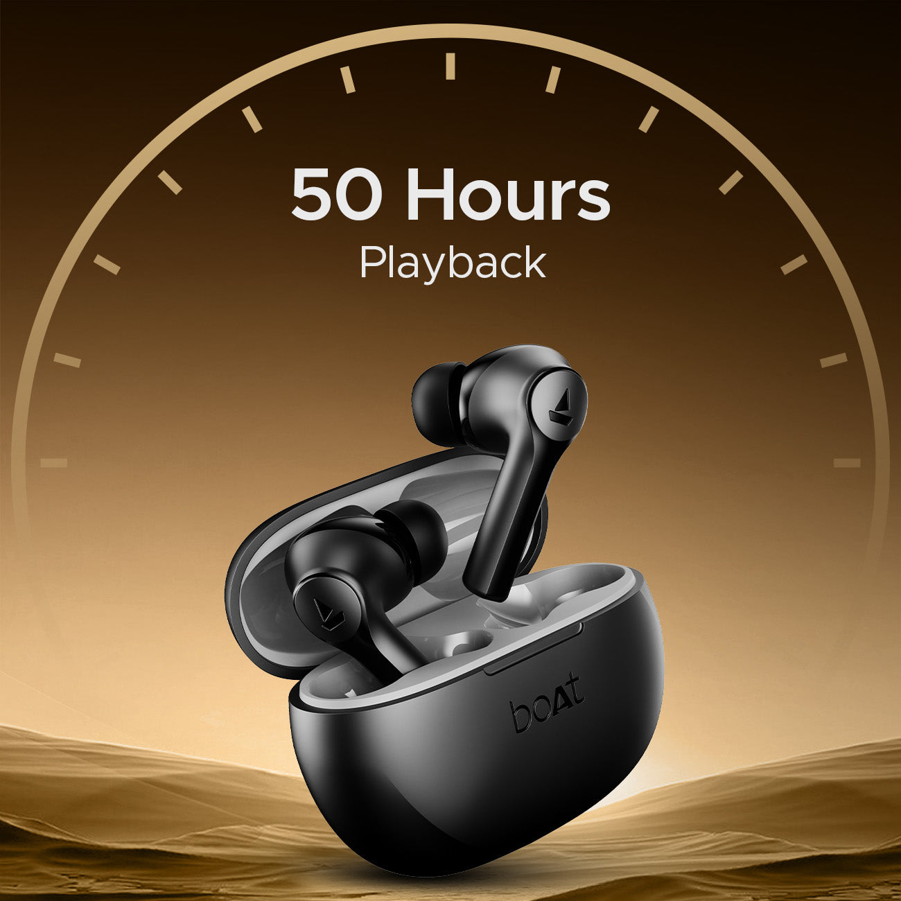 boAt Airdopes Supreme | Wireless Earbuds with 50 Hours Playback, AI ENx™ with Wind Noise Reduction, Cinematic Spatial Audio