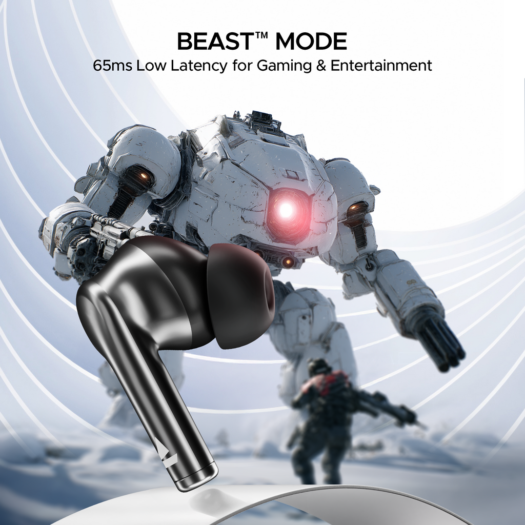 boAt Airdopes 141 Pro Buds | Wireless Earbuds with 60H Playback, ENx™ Technology, Sleek Metallic Finish, Bluetooth v5.3