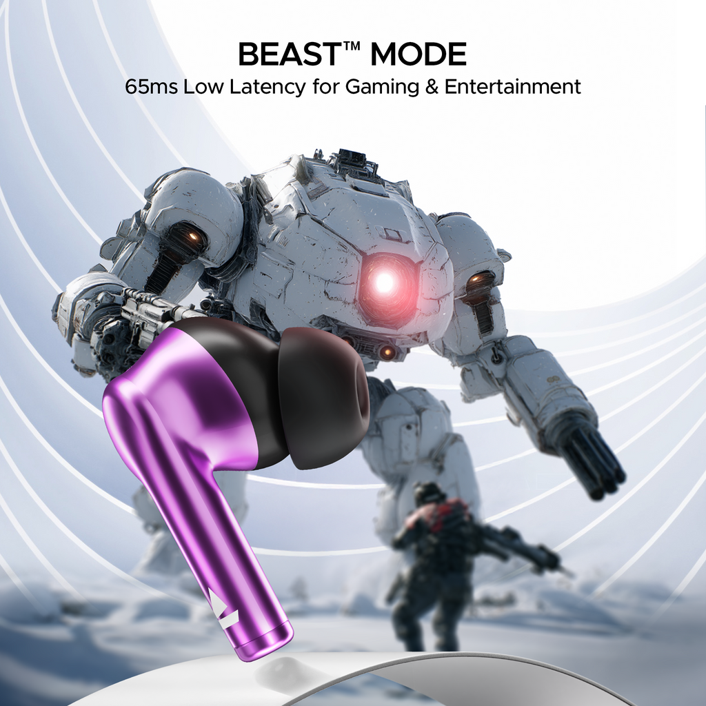 boAt Airdopes 141 Pro Buds | Wireless Earbuds with 60H Playback, ENx™ Technology, Sleek Metallic Finish, Bluetooth v5.3
