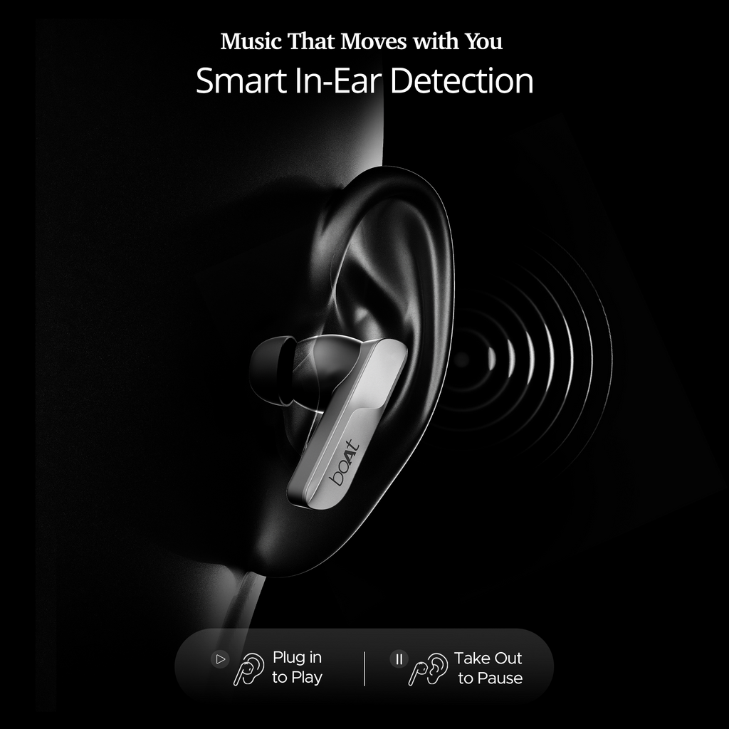 boAt Airdopes 800 HiDef | Wireless Earbuds with 40 Hours Playback, High-Res Audio with LDAC, AI ENx Technology