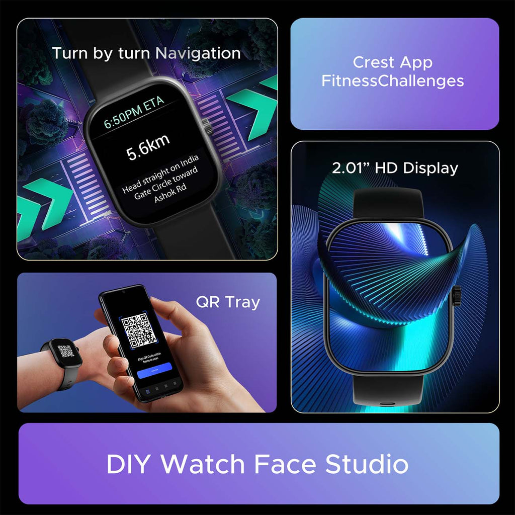 boAt Wave Sigma 3 SS Edition | Smartwatch with 2.01' Display, BT Calling, 700+ Active Modes, Emergency SOS, Live Sports Updates