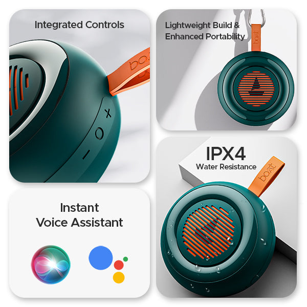boAt Stone 105 | Portable Bluetooth Speaker with 5W RMS Immersive Sound, 11 Hours Playback, Bluetooth v5.0