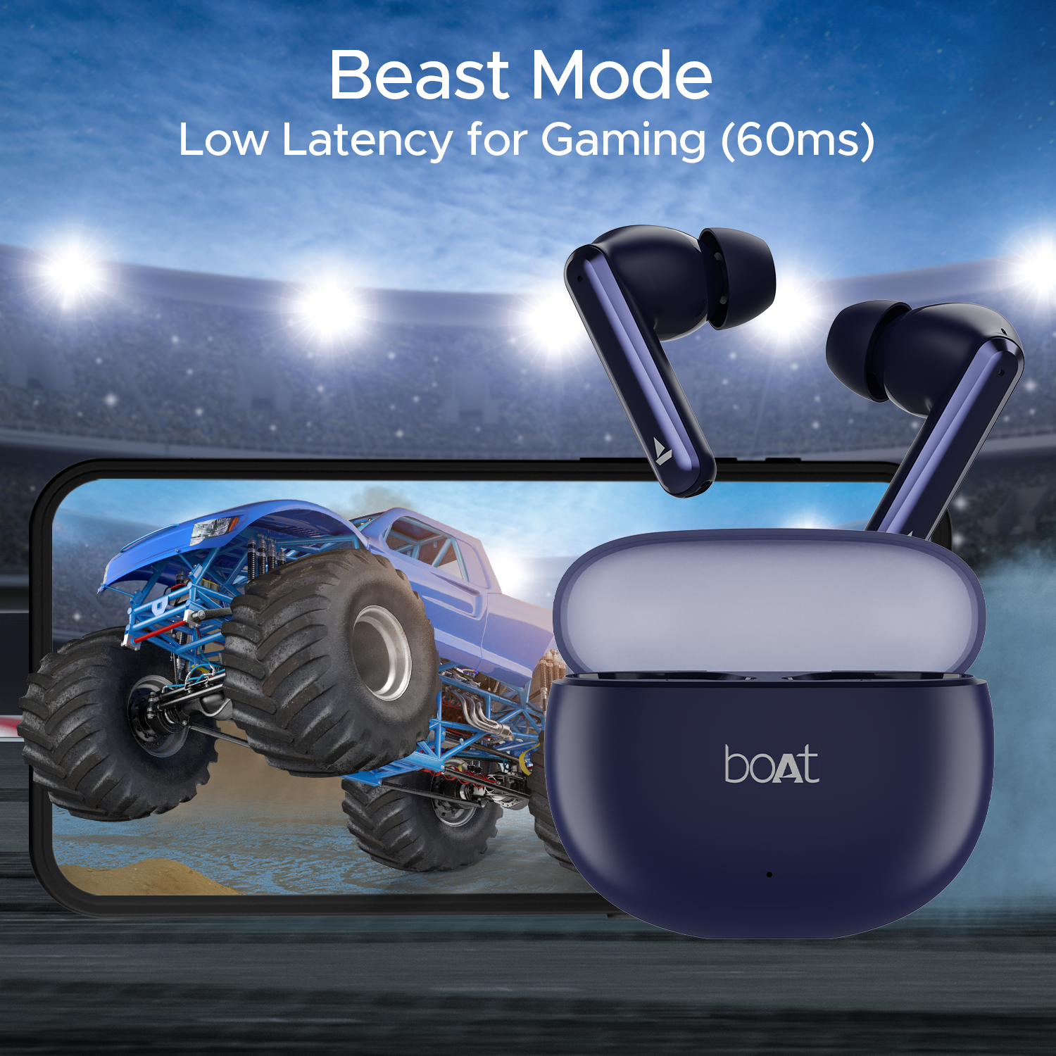 boAt Airdopes 141 Neo | Wireless Earbuds with 50 Hours Playback, ENx™ Technology for clear calls, ASAP™ Charge, BEAST™ Mode, Bluetooth v5.3