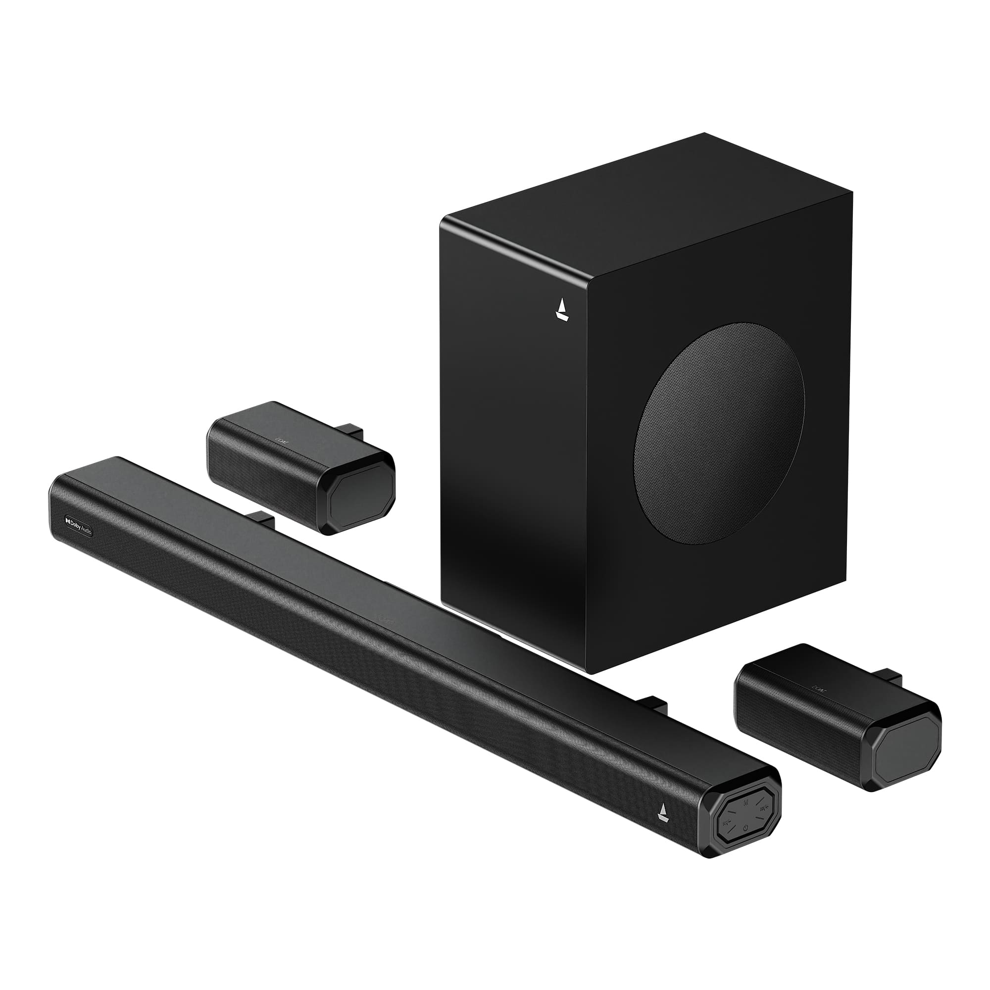 boAt Aavante Prime Beat | 500W 5.1 Channel Soundbar with Wired Subwoofer, Satellites & Multi-Connectivity
