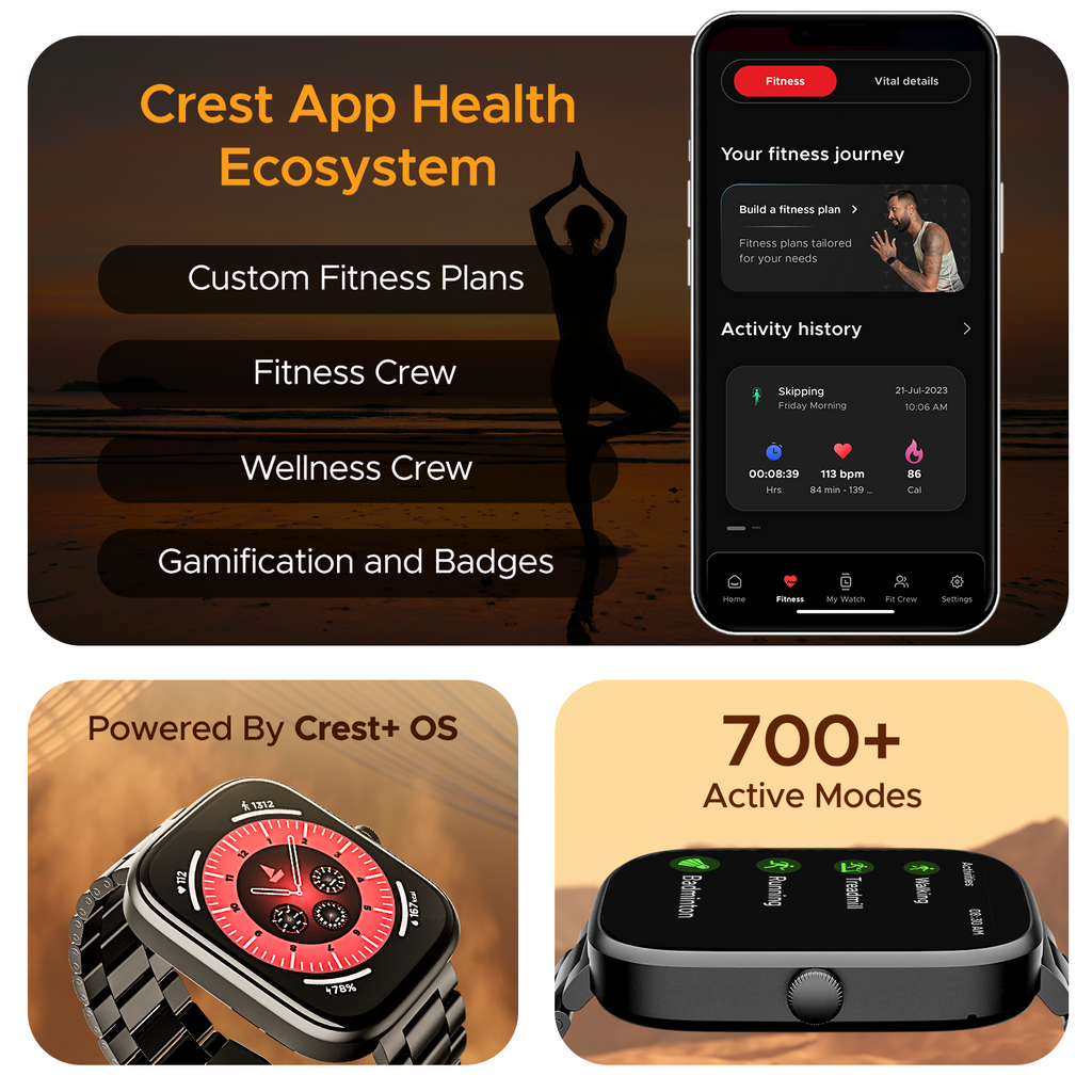 boAt Ultima Chronos | Smartwatch with 1.96" (4.97cm) AMOLED Display, BT Calling, Crest OS+, 100+ Watch Faces