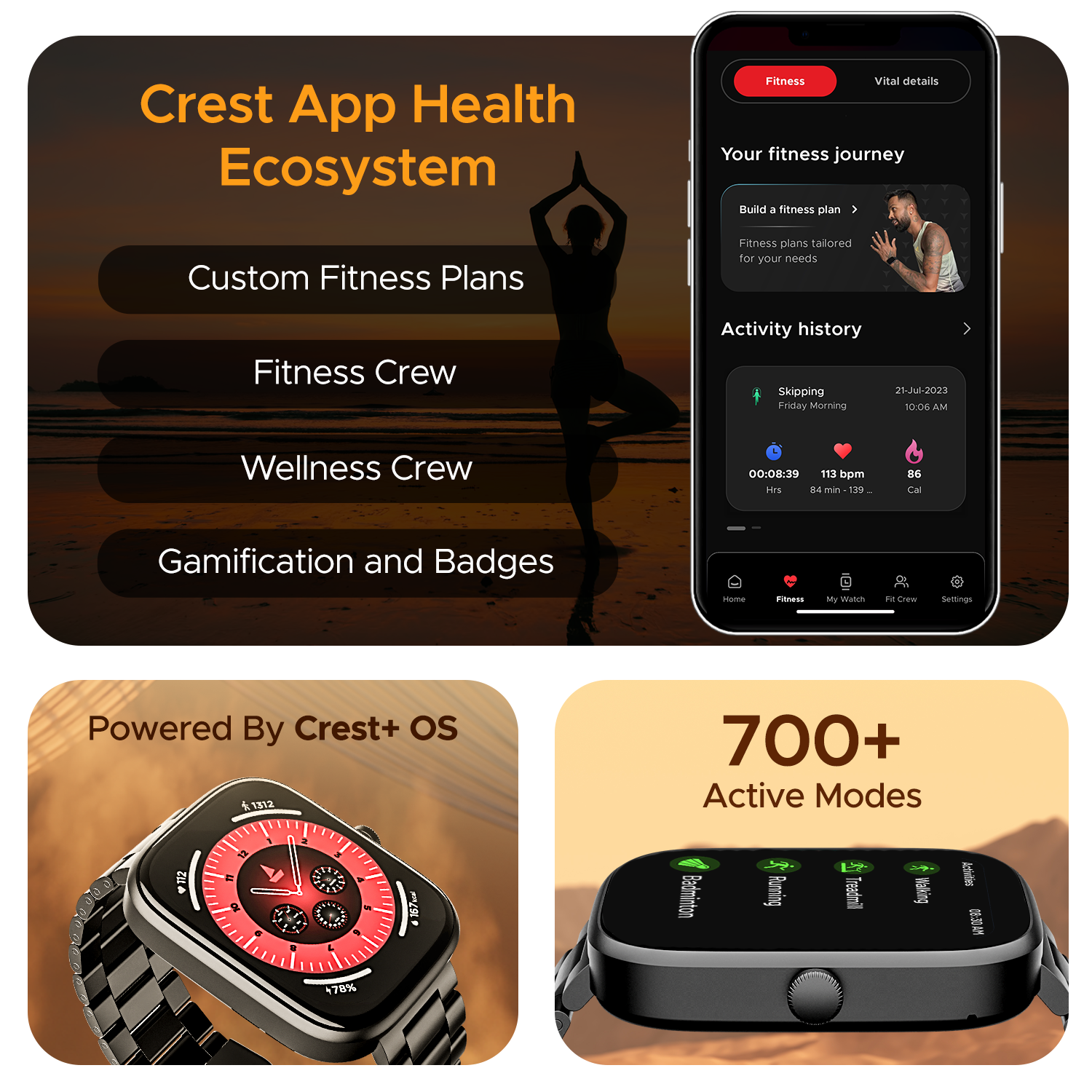 boAt Ultima Chronos | Smartwatch with 1.96" (4.97cm) AMOLED Display, BT Calling, Crest OS+, 100+ Watch Faces