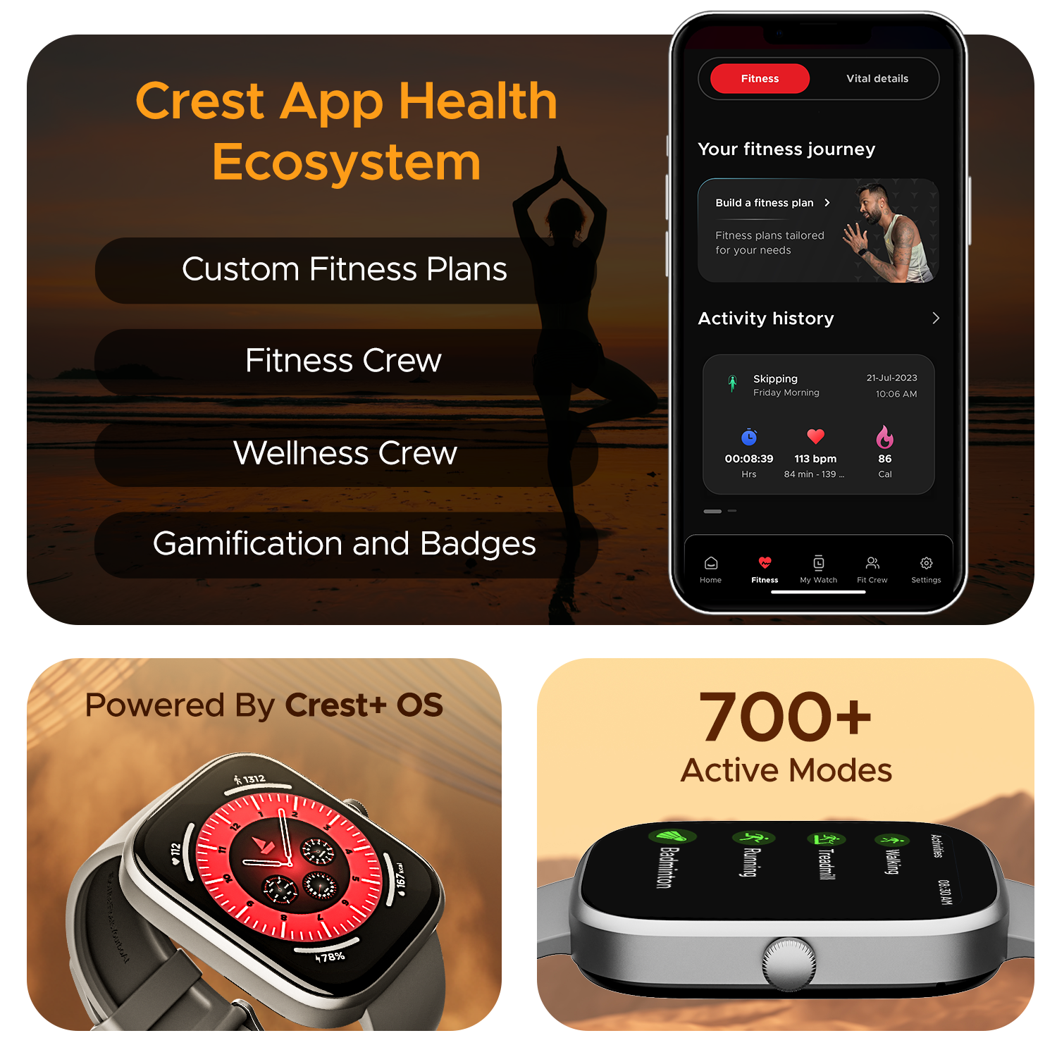 boAt Ultima Chronos | Smartwatch with 1.96" (4.97cm) AMOLED Display, BT Calling, Crest OS+, 100+ Watch Faces