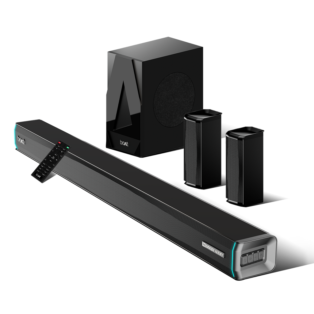 boAt Aavante Bar 5400D | 550W Bluetooth Soundbar, 5.1 Surround Sound System, Multi-connectivity , Multiple EQ Modes