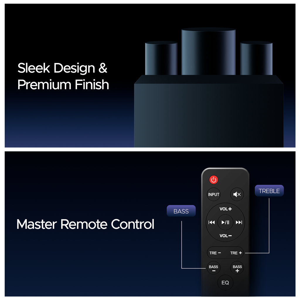 boAt Aavante Bar 2450 Pro | Bluetooth Soundbar with 5.1 Channel Surround Sound, Bluetooth v5.3, EQ Modes, Master Remote Control