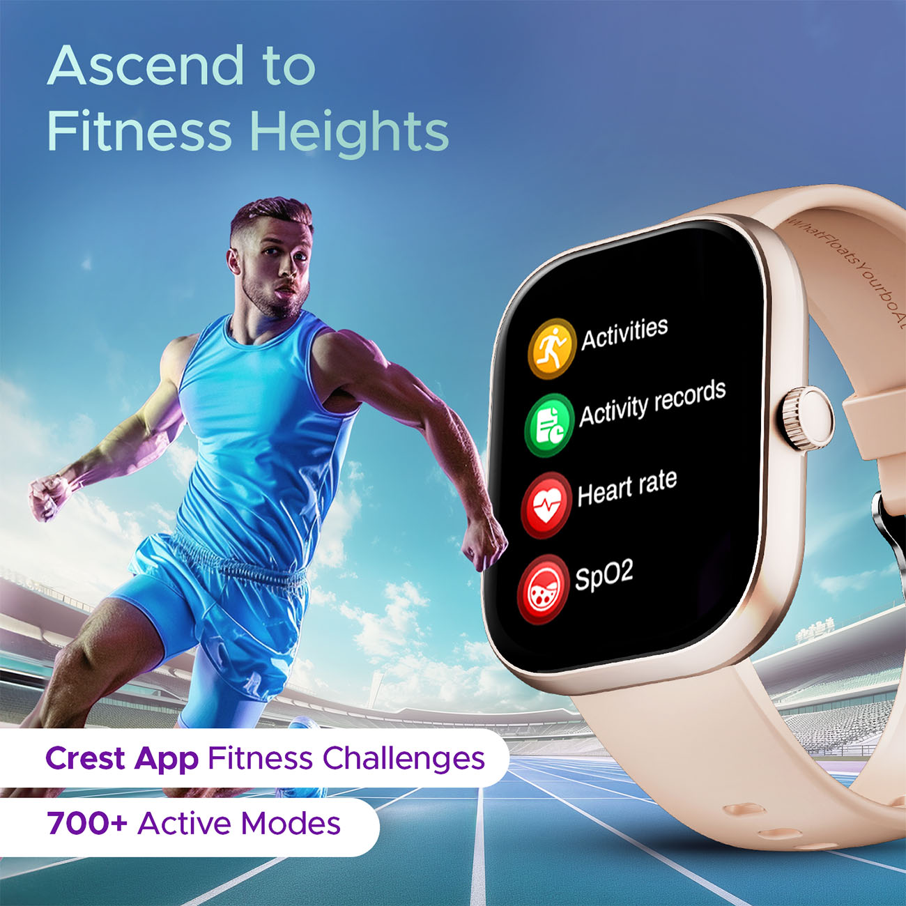 boAt Wave Sigma 3 SS Edition | Smartwatch with 2.01' Display, BT Calling, 700+ Active Modes, Emergency SOS, Live Sports Updates