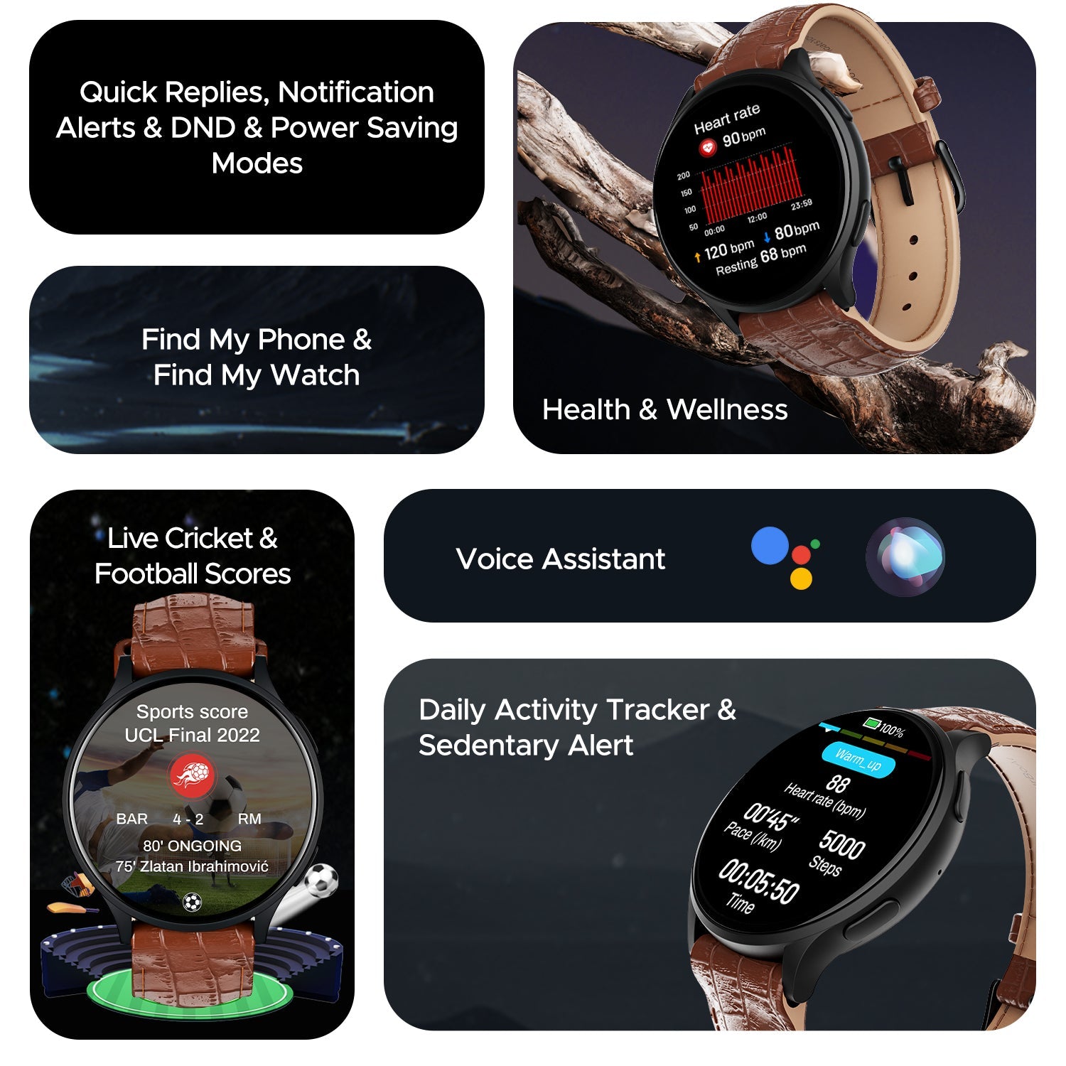 boAt Lunar Orb | Smartwatch with 1.45" (3.68cm) Amoled Display, BT Calling,  Crest+ OS, Watch Face Studio