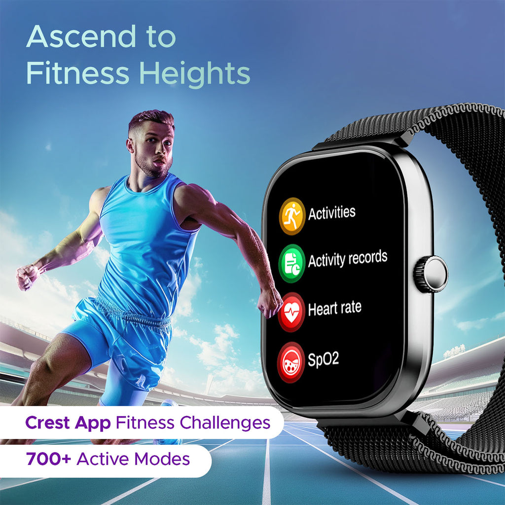 boAt Wave Sigma 3 SS Edition | Smartwatch with 2.01' Display, BT Calling, 700+ Active Modes, Emergency SOS, Live Sports Updates