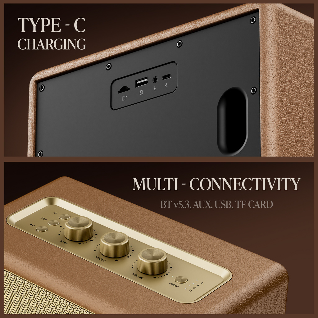 boAt Stone Opus | Portable Bluetooth Speaker with 80W boAt Signature Sound, Built-in Subwoofer, 12 Hours Playback