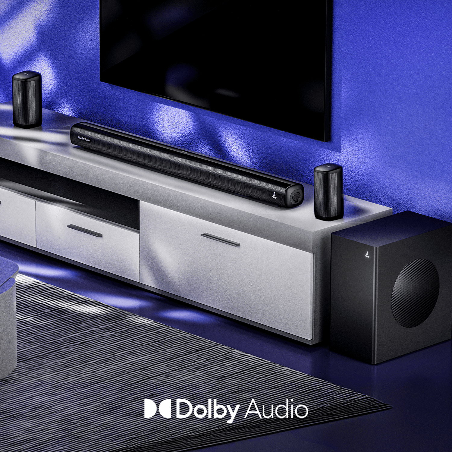 boAt Aavante Prime 5.1 4050D | 400W RMS Soundbar with Dolby Audio, Wireless Rear Speakers