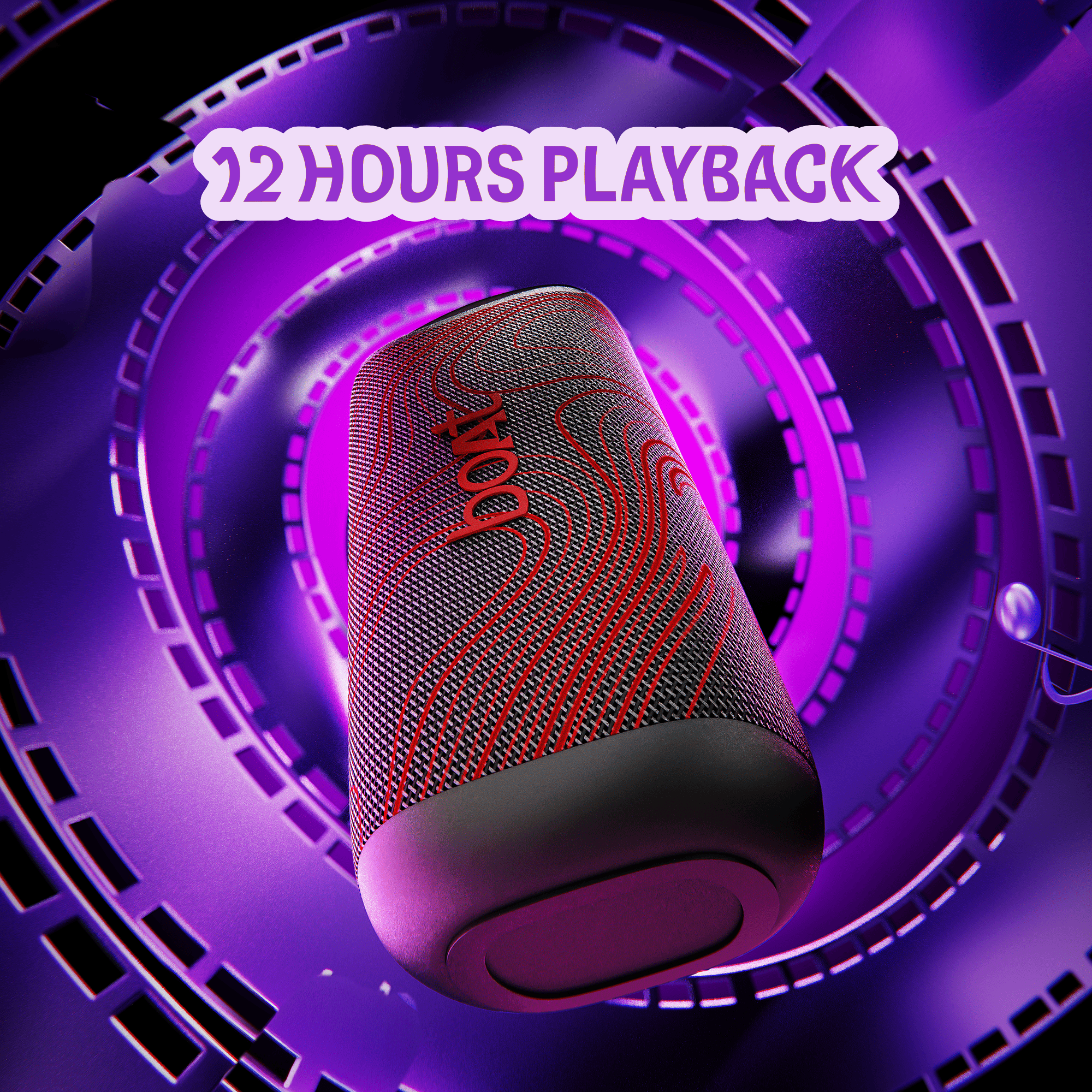 boAt Stone Arc | Portable Bluetooth Speaker with 20W Sound, 12H Playback & RGB LEDs