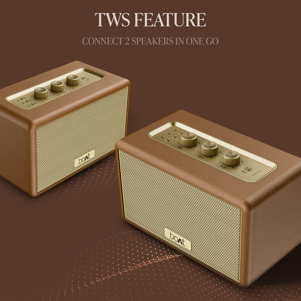 boAt Stone Opus | Portable Bluetooth Speaker with 80W boAt Signature Sound, Built-in Subwoofer, 12 Hours Playback