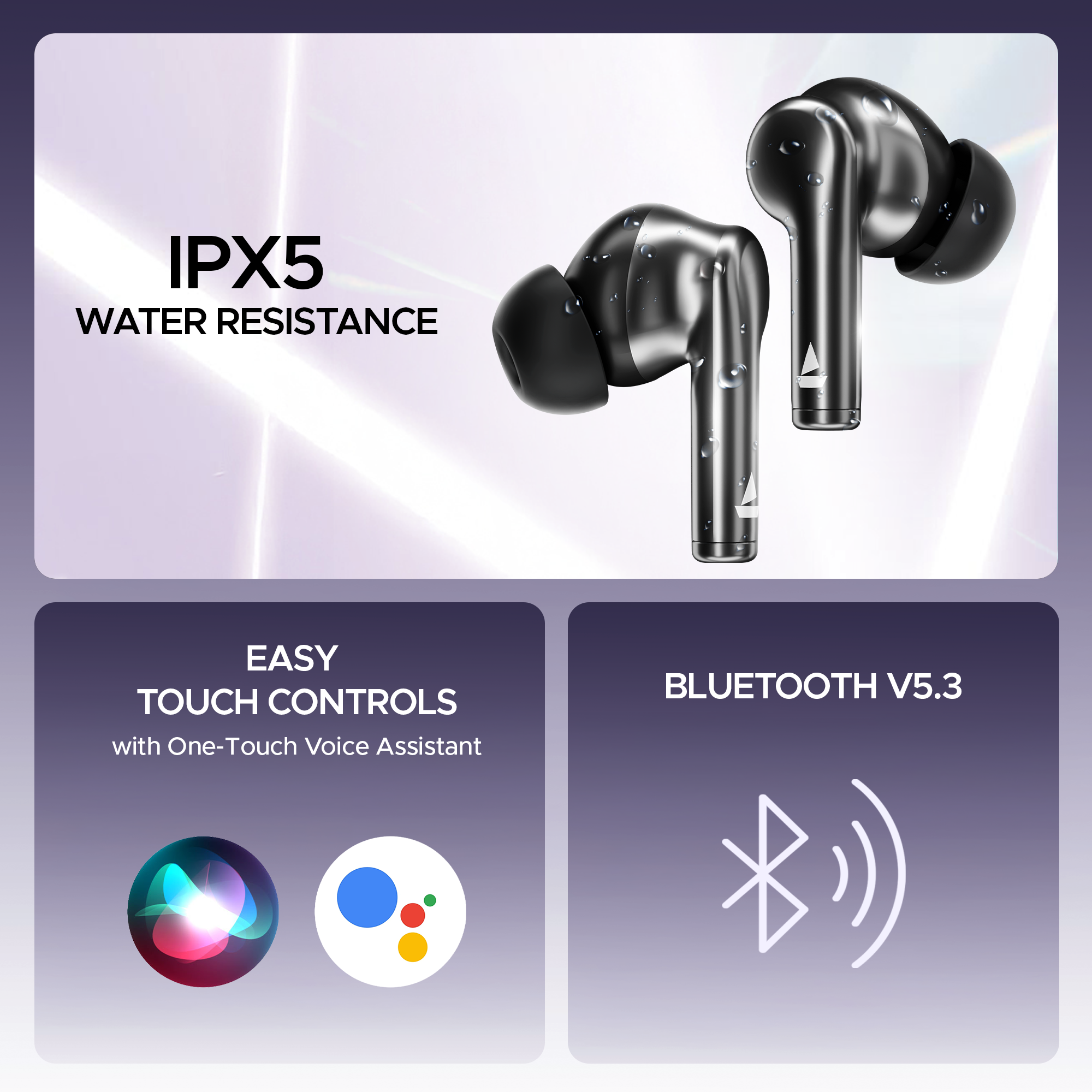 boAt Airdopes 141 Pro Buds | Wireless Earbuds with 60H Playback, ENx™ Technology, Sleek Metallic Finish, Bluetooth v5.3