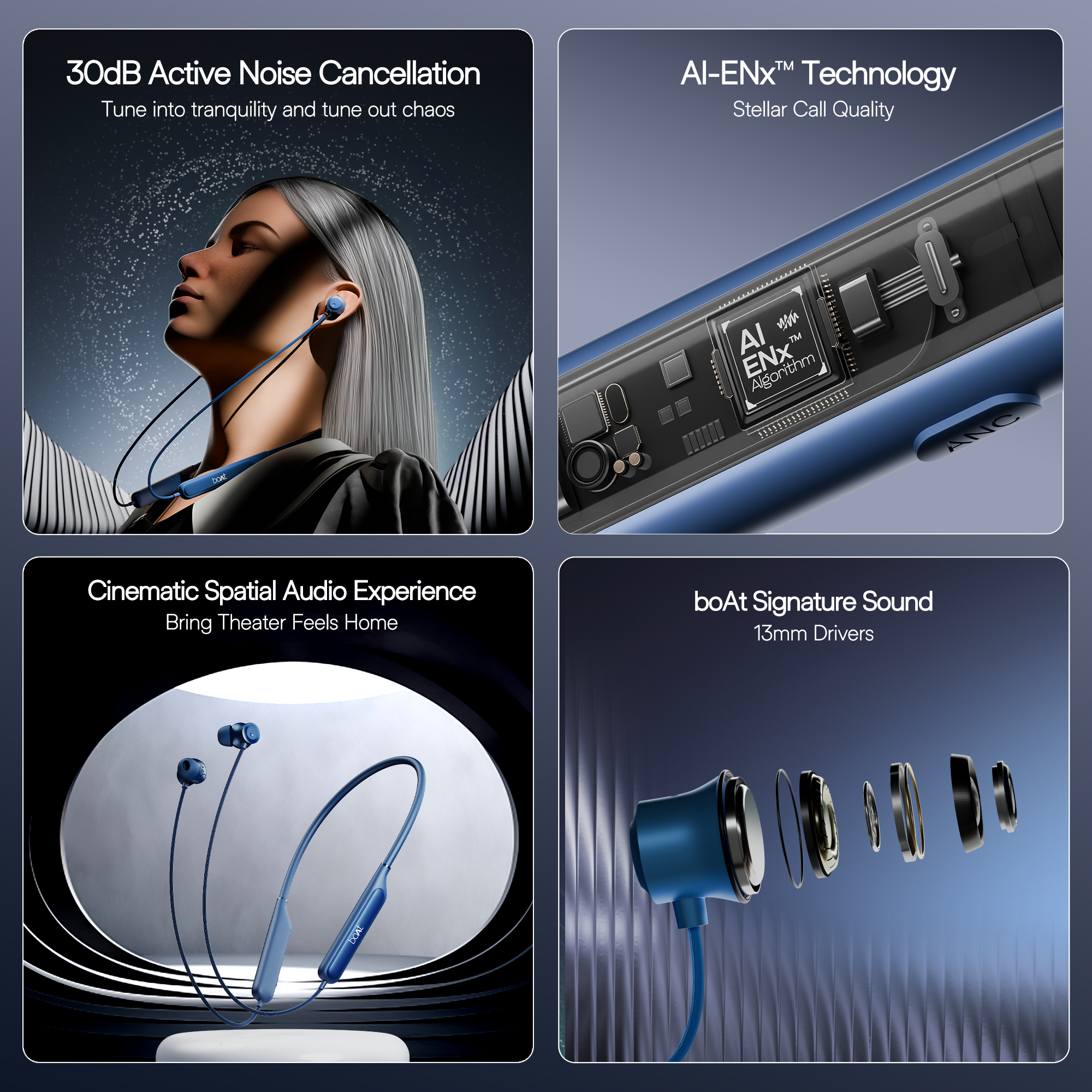 boAt Rockerz 210 ANC | Wireless Headphone with 30dB Active Noise Cancellation, Cinematic Spatial Audio, Seamless Fast Pairing