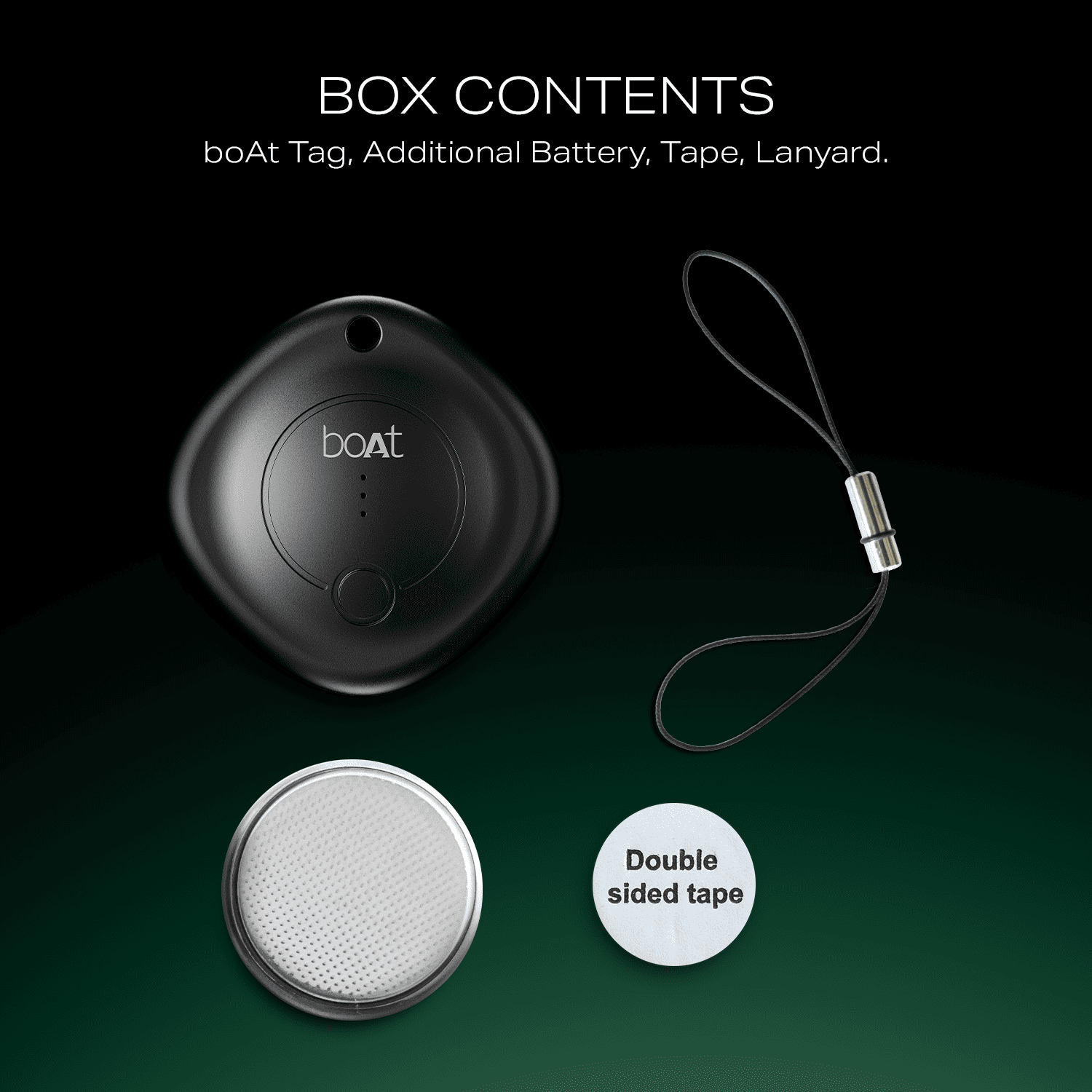boAt TAG - Bluetooth Item Finder | BLE Location Tracking, In-built 80dB Alarm, Versatile Tracking Feature, 1-Year Battery Backup