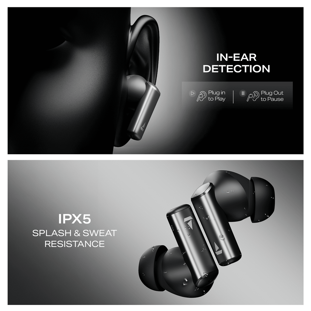 boAt Airdopes Prime 701 ANC | Wireless Earbuds with 50 Hours Playback, 46dB Hybrid ANC, Spatial Audio, Multipoint & BEAST™ Mode