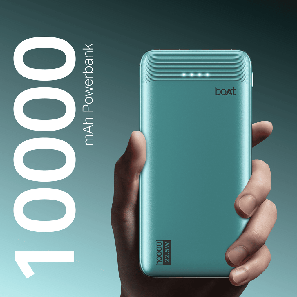 Energyshroom PB300 Activ | Powerbank with 22.5W Fast Charging, 10,000mAh, 12-Layer Smart IC Protection, 3 output ports