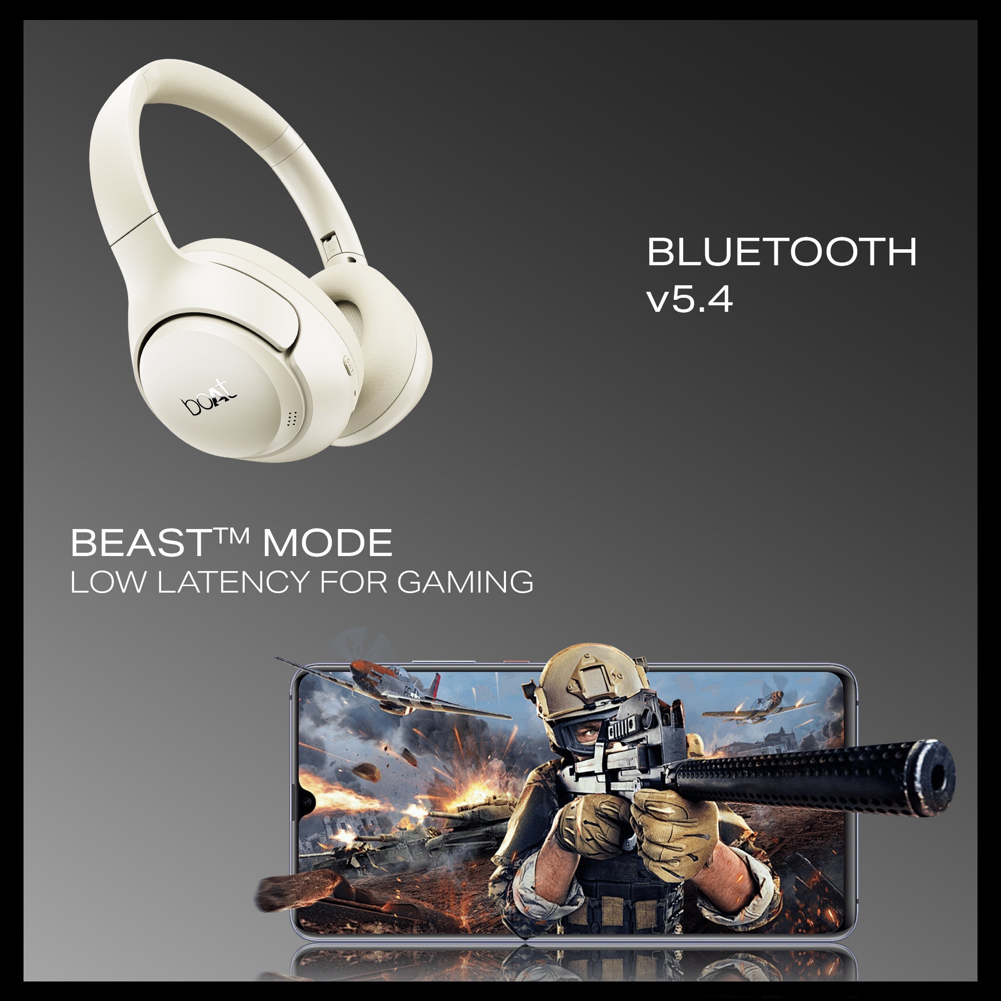 boAt Rockerz 551 ANC Pro | Wireless Headphone with 42dB Hybrid Adaptive ANC, 72 Hours Playtime, Dual Mics with ENx™ Tech
