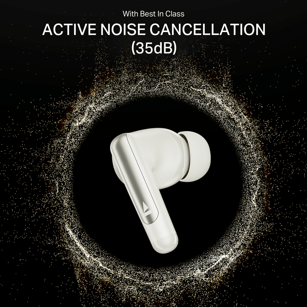 boAt Airdopes 141 Elite ANC | Wireless Earbuds with 42 Hours Playback, Up to 35dB ANC, BEAST™ Mode, Dual EQs, ENx™ Tech