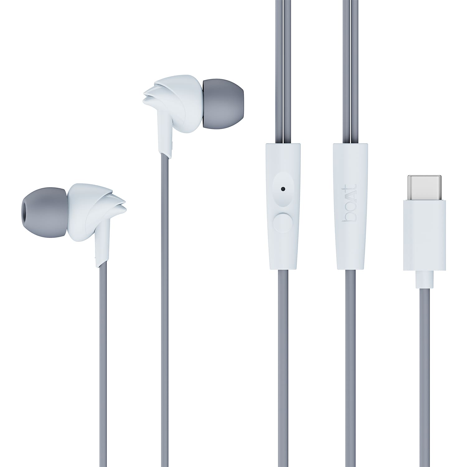 boAt Bassheads 300C | In-Ear Wired Earphones with Type-C Connector & Built-in Mic
