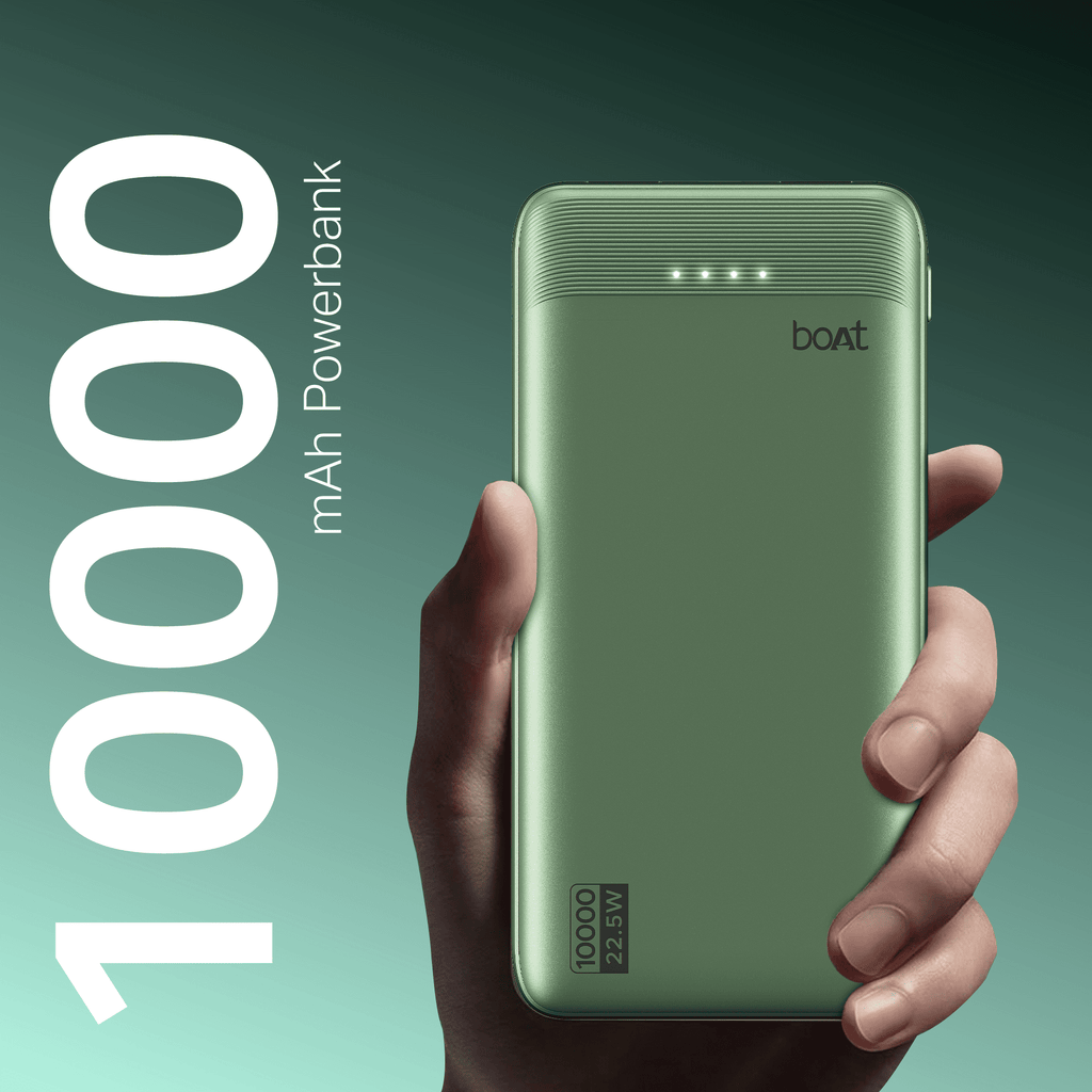 Energyshroom PB300 Activ | Powerbank with 22.5W Fast Charging, 10,000mAh, 12-Layer Smart IC Protection, 3 output ports