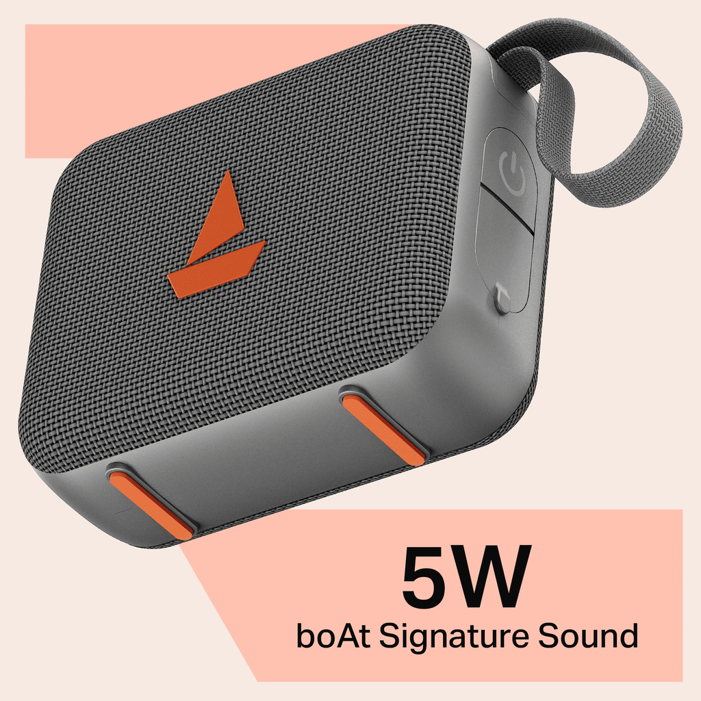 boAt Stone 310 | Portable Bluetooth Speaker with 5W Sound, TWS, 16H Playback & IPX5