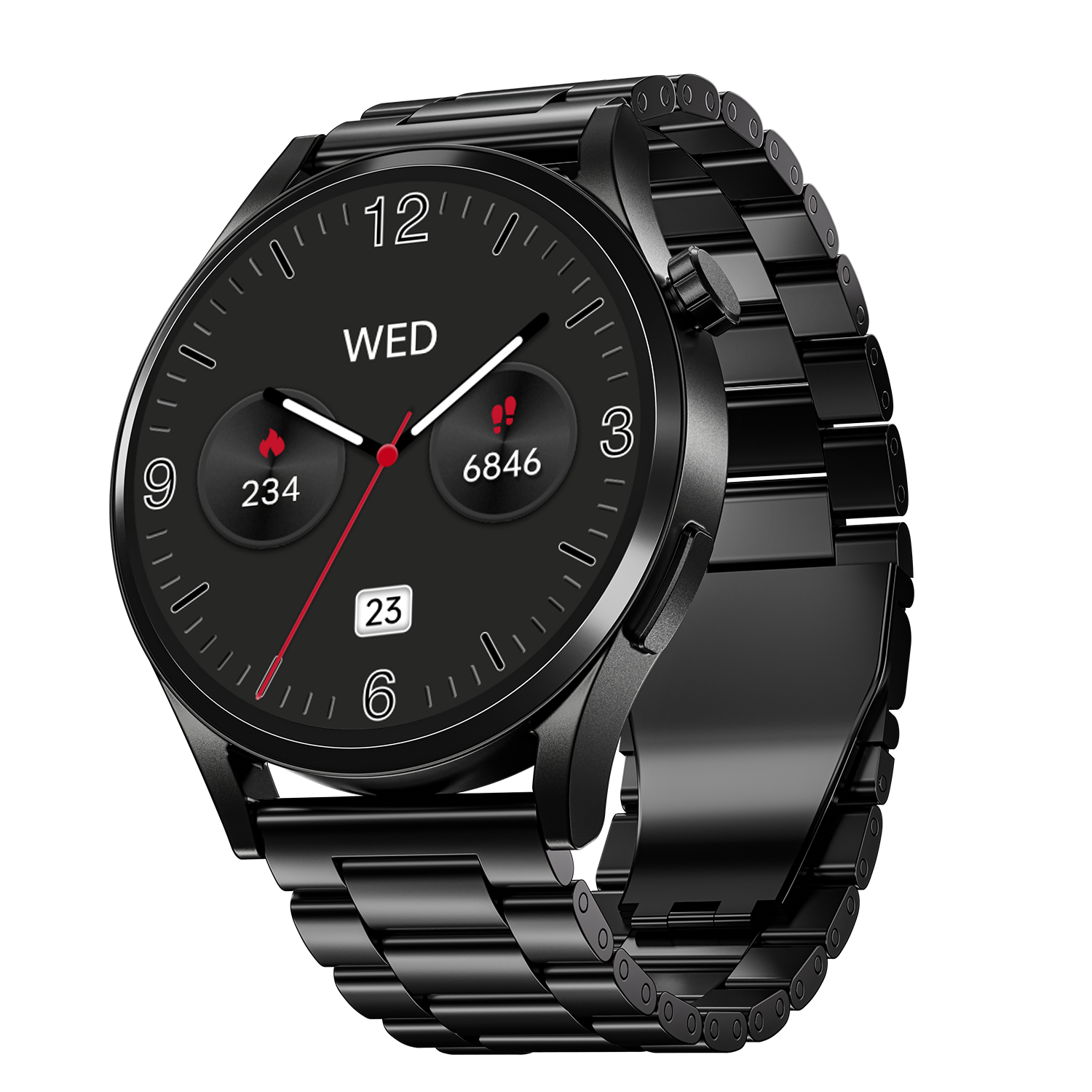 boAt Chrome Horizon | Smartwatch with 1.51" AMOLED Display, Premium Metal Built, VO2 Max, Video Watch Face, Functional Crown