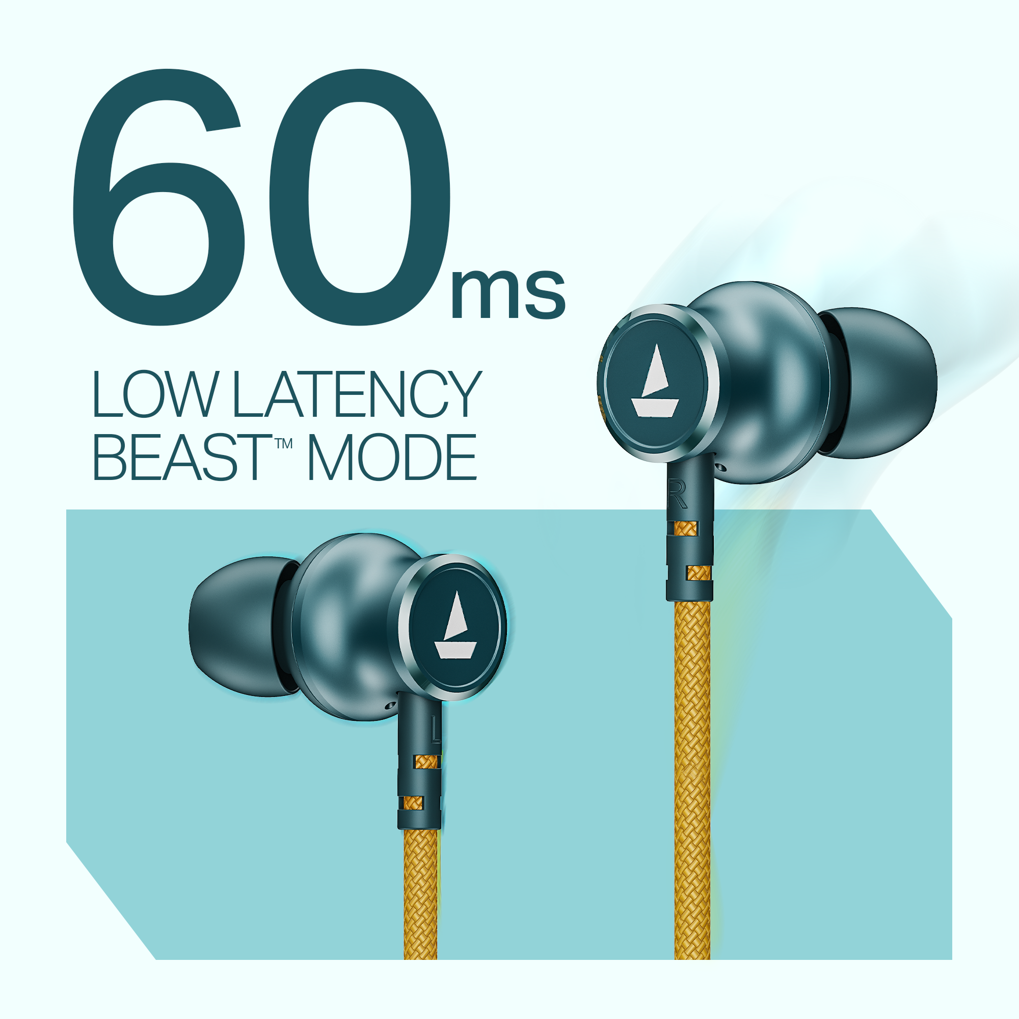 boAt Rockerz 112 | Wireless Neckband with Beast™ Mode, 40H Playback, ENx™ Tech, Dual Pairing